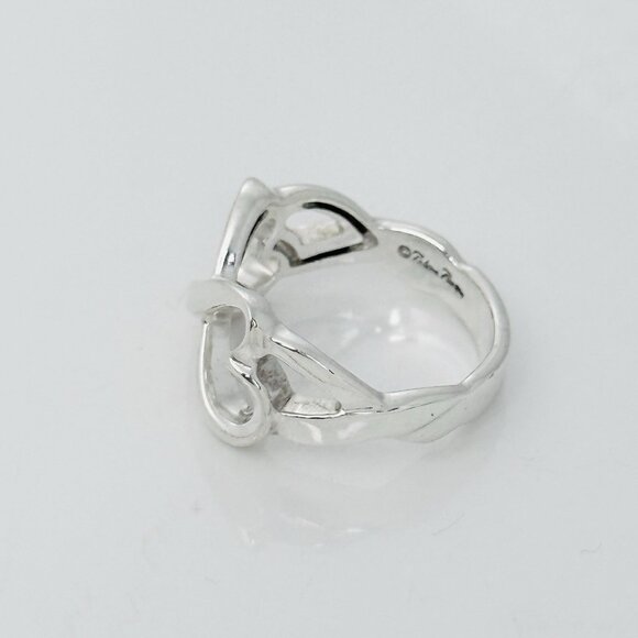 Size 7.5 Tiffany Eternal Infinity Loving Hearts Ring Band Paloma Picasso Silver - Picture 6 of 7